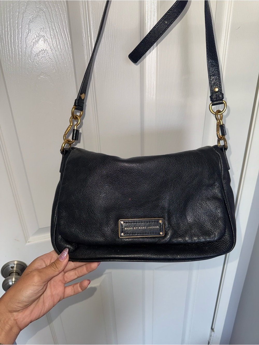 Vintage Marc by Marc Jacobs Soft Black Leather Shoulder Crossbody